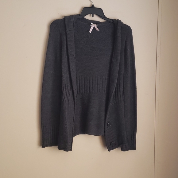 Hooded button-up Cardigan - Picture 3 of 6